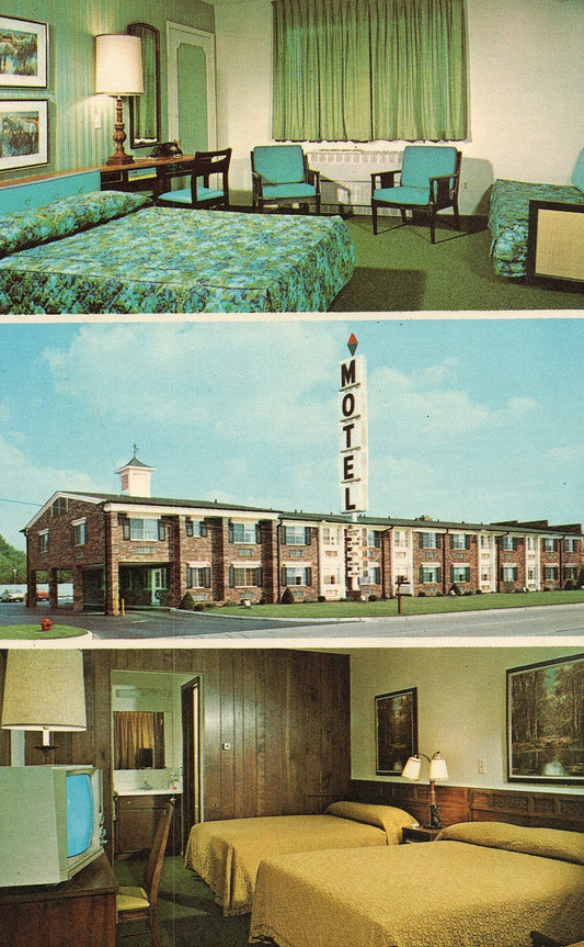 3 views The Telegraph House Motel Southfield MI Michigan Hotel Motel Postcard