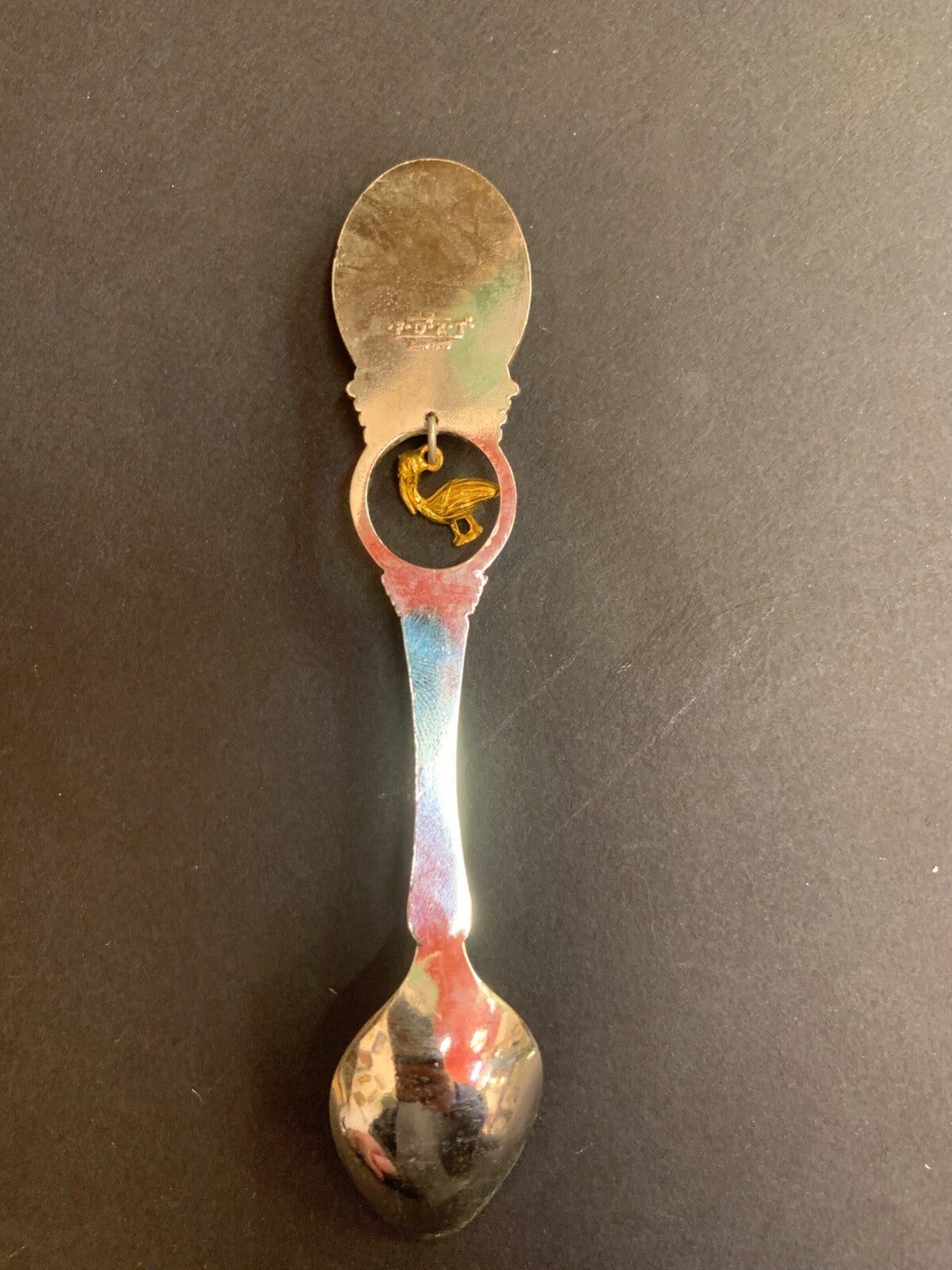 Vintage Louisiana Pelican Charm Souvenir Spoon