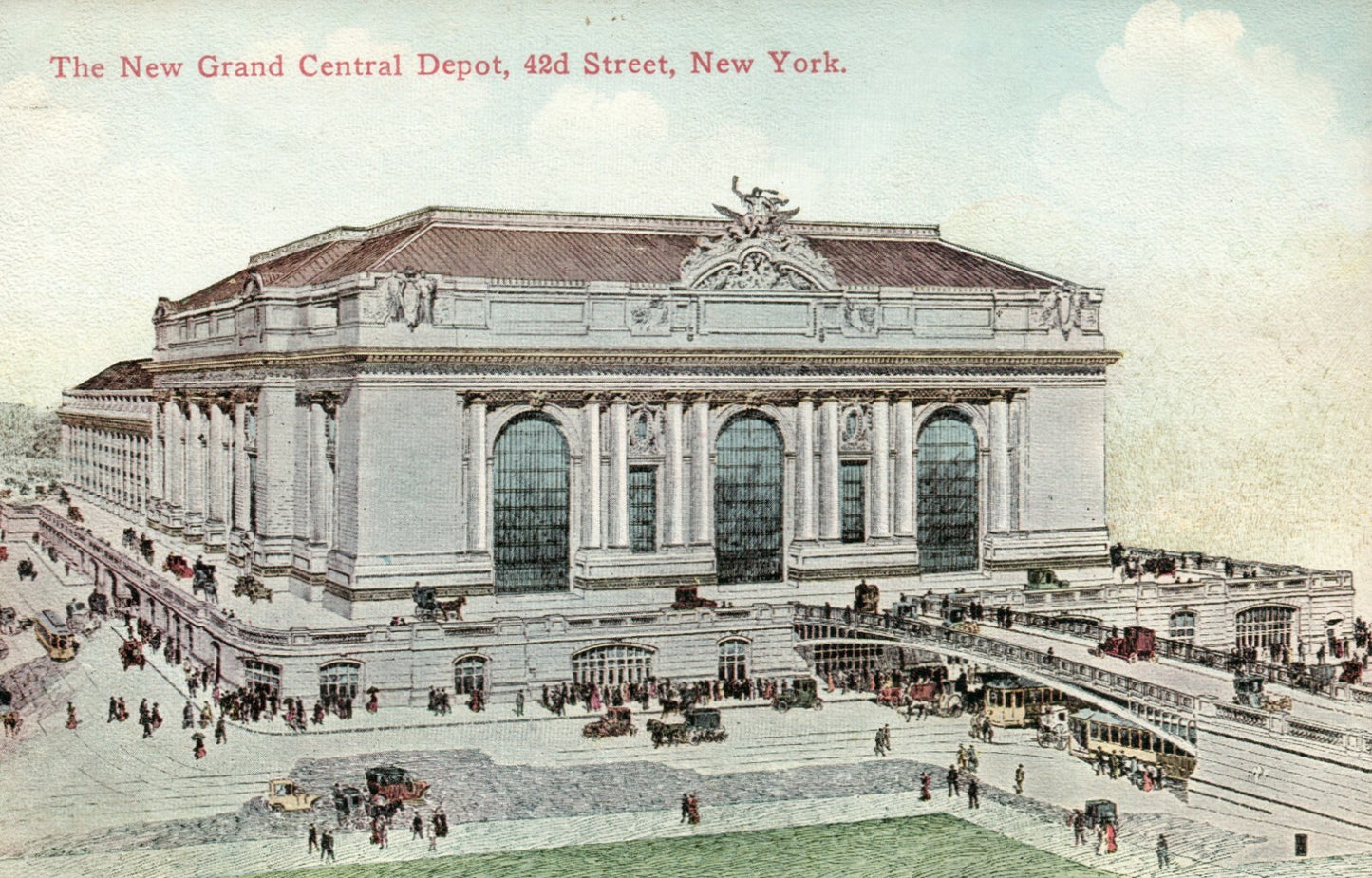 The New Grand Central Depot 42nd Street New York NY  Postcard