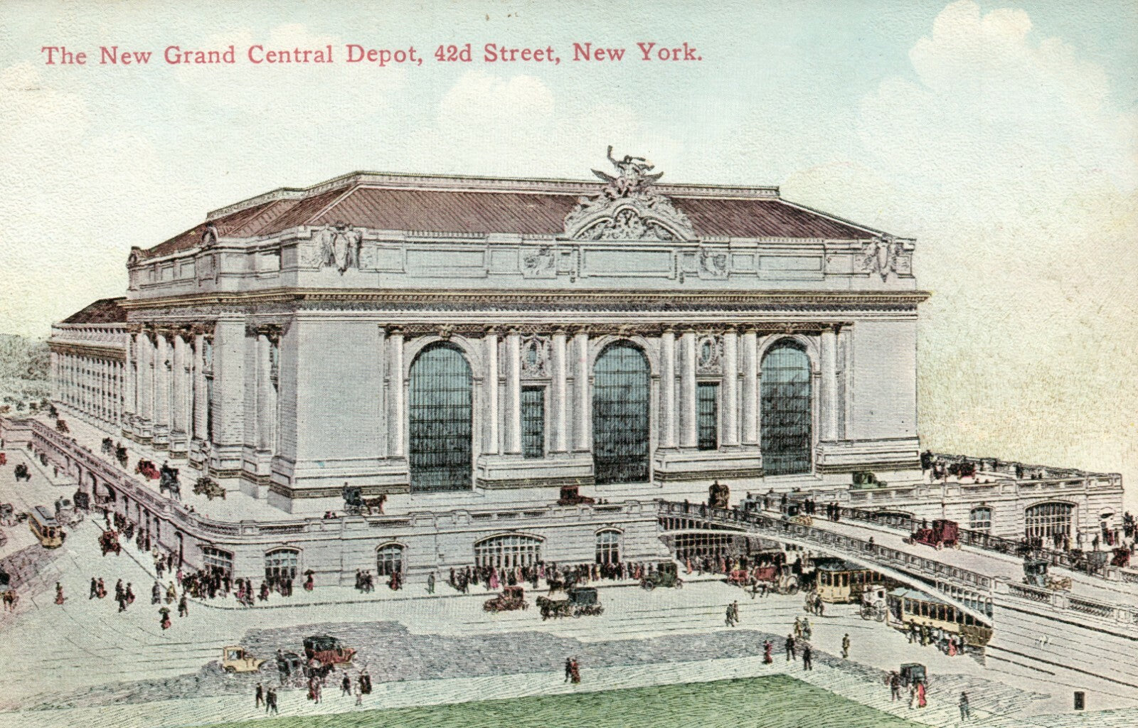 The New Grand Central Depot 42nd Street New York NY  Postcard