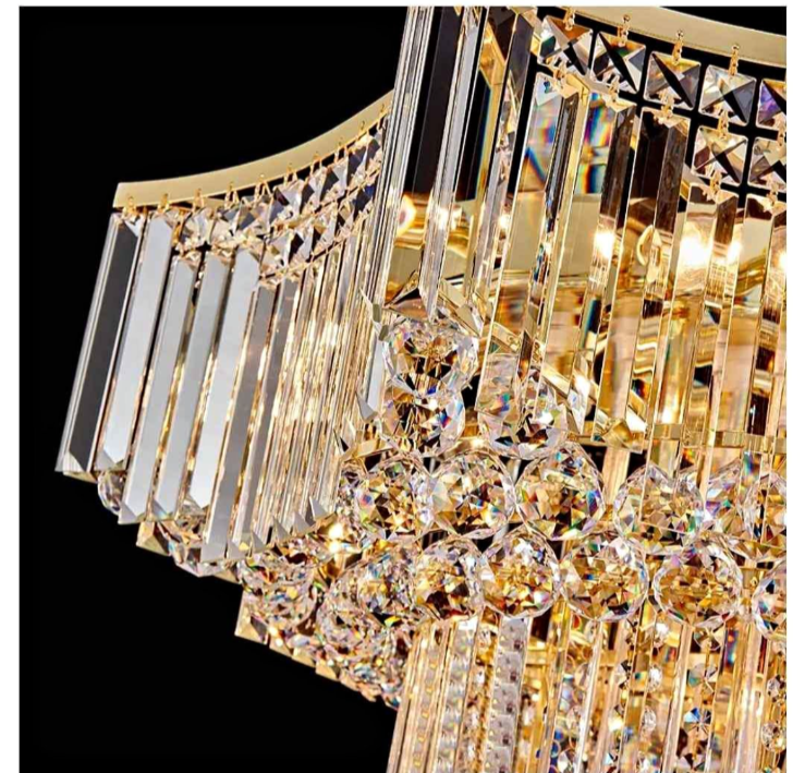 Elegant 8 foot Foyer  Entry Crystal chandelier light 30 LIGHTS!
