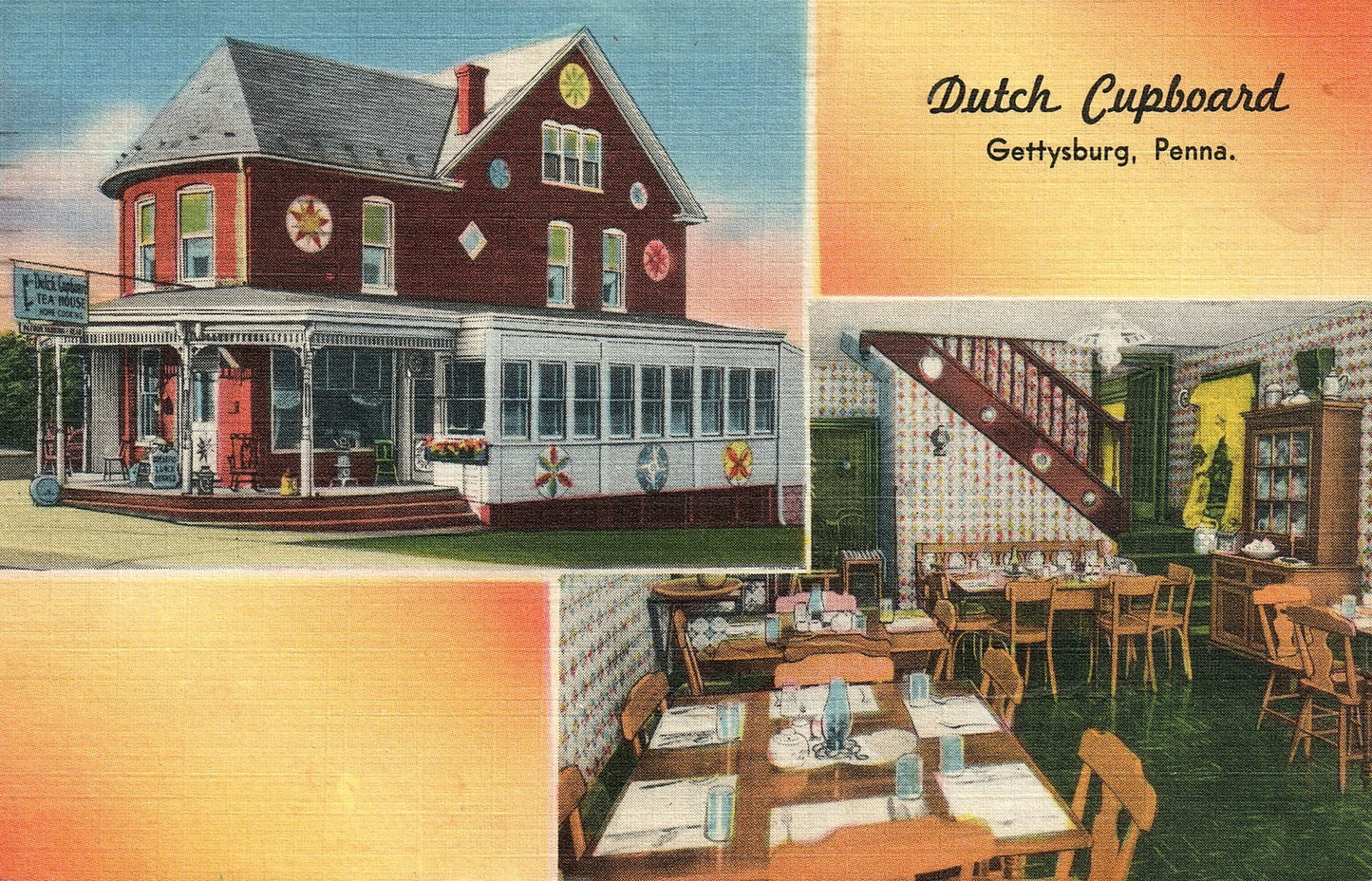 Dutch Cupboard Gettysburg PA Pennsylvania Postcard