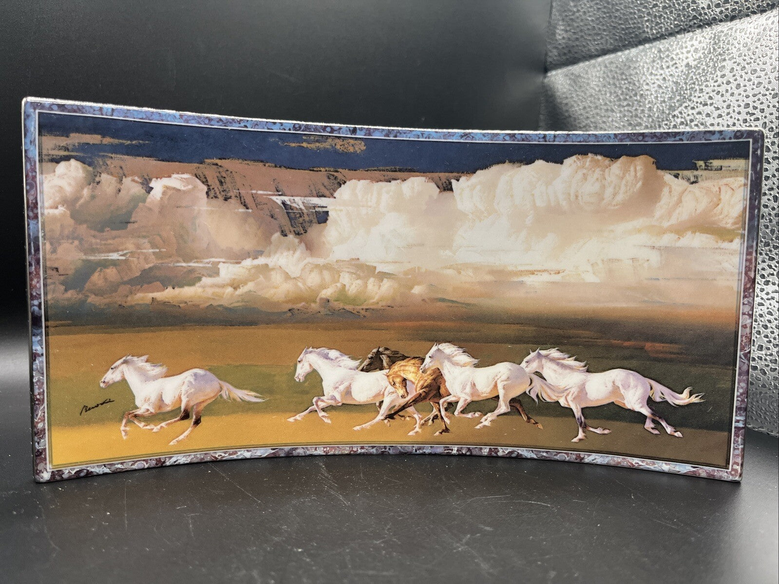 Bradford Majestic Beauty Freedom of The Sea Horse Plate Ltd Ed A0161