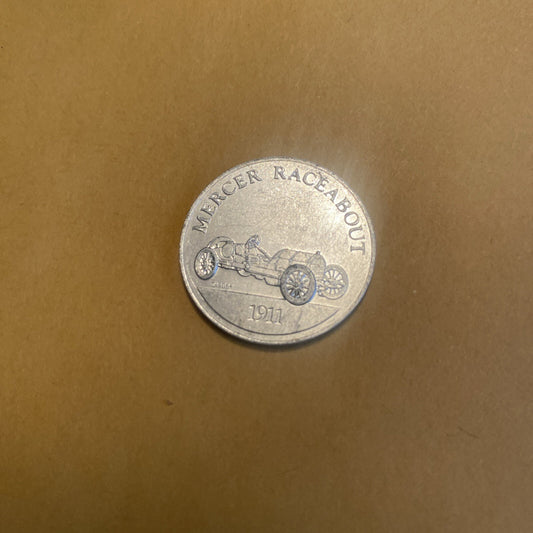 1911 Mercer Raceabout Sunoco Oil Commemorative Token Antique Car Coin Franklin