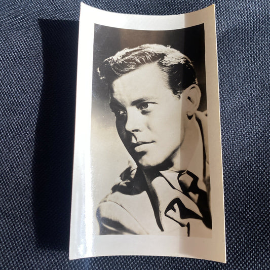 Real Photo Dick Haymes   2.5" x 4" Hollywood Movie Star Fan Club