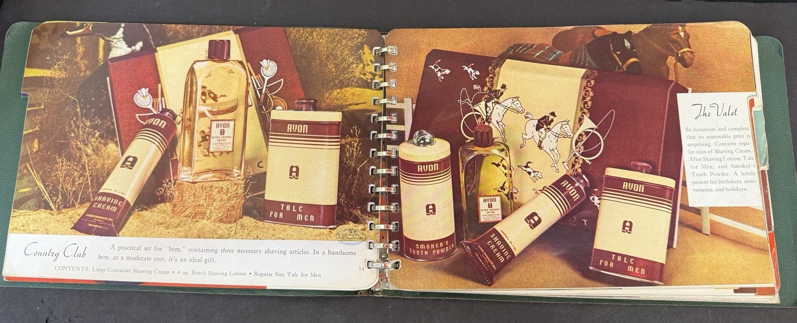 RARE Vintage Avon 1942 Spiral Bound Catalog Color Picture Products Price List