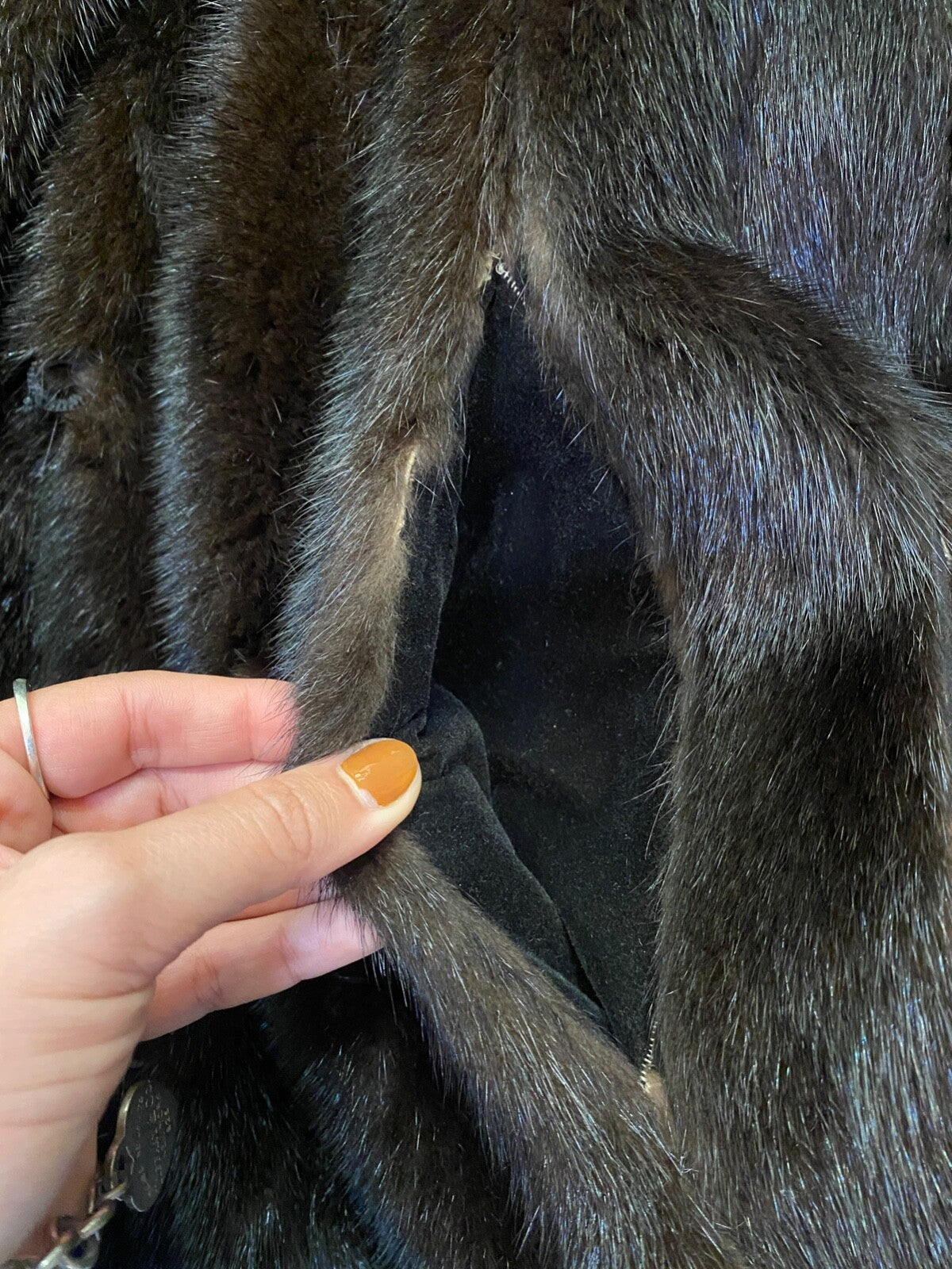 Vintage Brown Fur Authentic Mink Coat Barth-Wind Furs Skokie, Illinois Custom