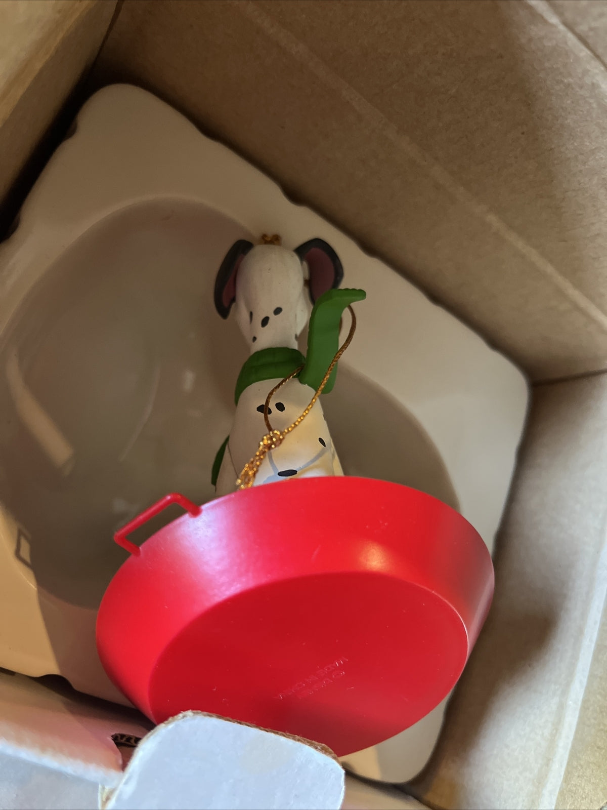 Vintage Disney Grolier Christmas Ornaments 101 Dalmatians With Box