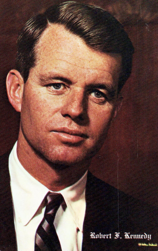 Robert F Kennedy  RFK Bobby Vintage Postcard