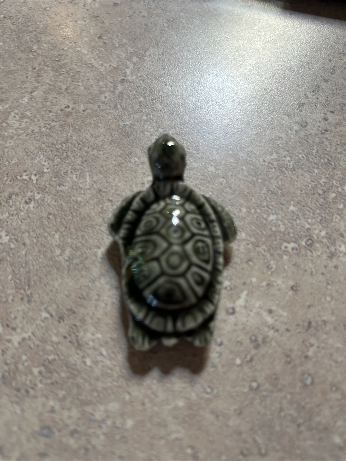 Miniature Sea Turtle Figurine, Wade Porcelain, Made in England, 2" Long, Read