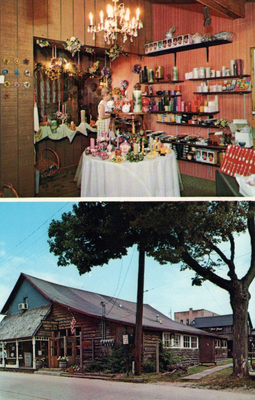 Squire Street Square Rockford Michigan Mich MI Postcard