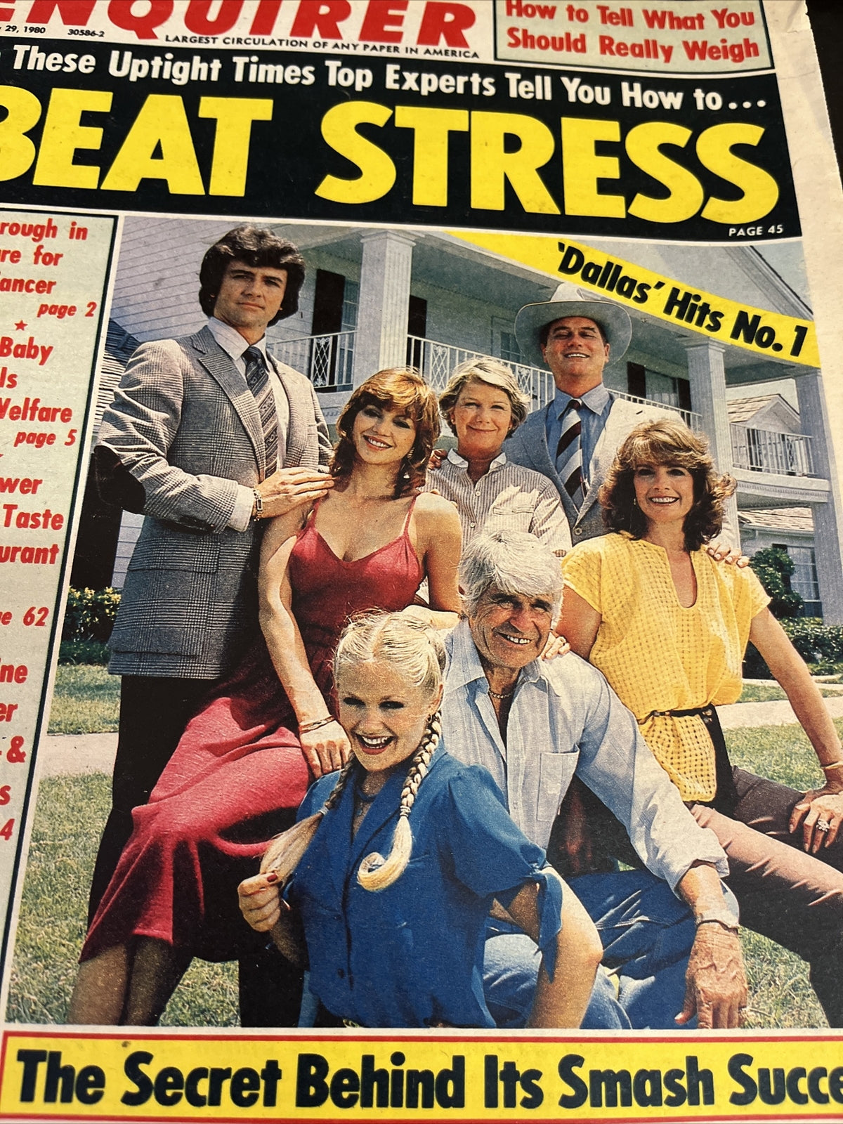 VTG National Enquirer Magazine: January 29 1980 Linda Gray / Princess Caroline