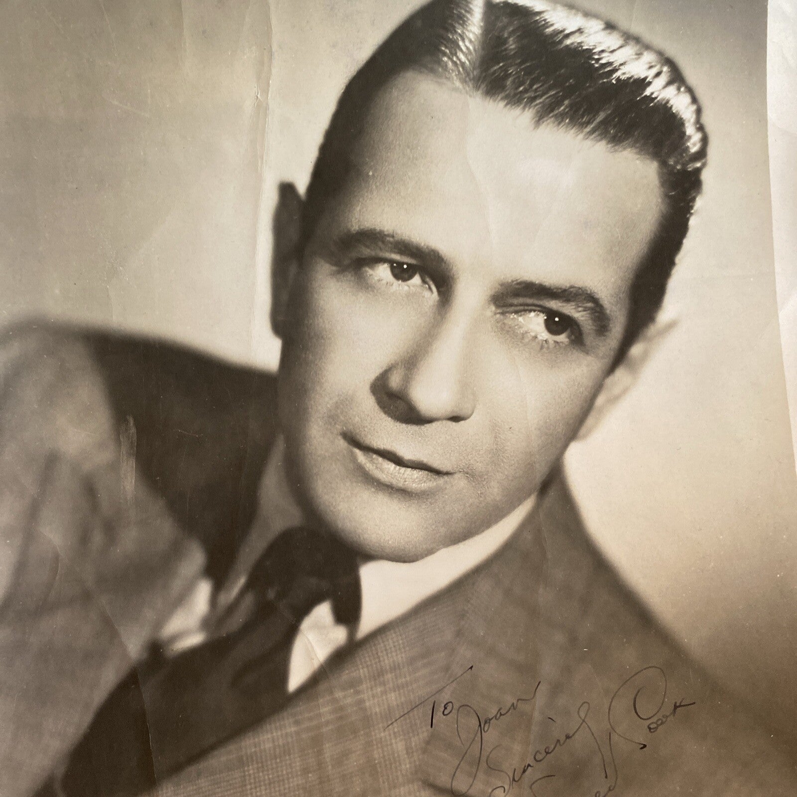 Hollywood Movie Star Donald Cook AUTOGRAPHED INK Real PHOTO 8 x 10