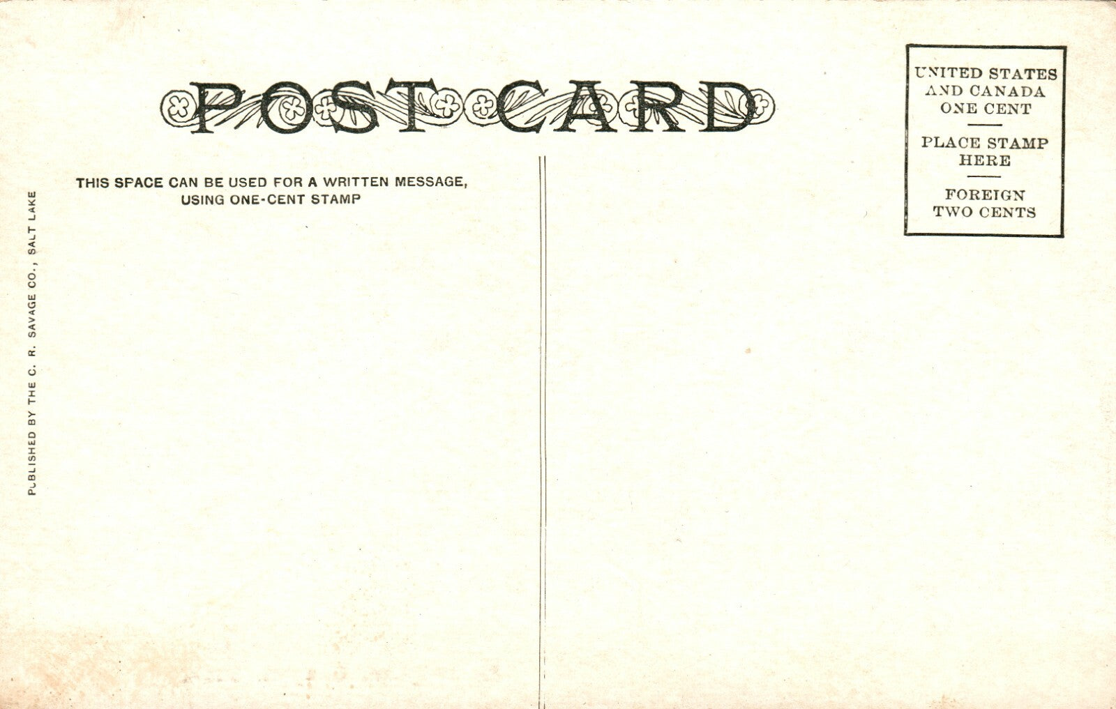 Brigham Canyon UT Utah Vintage Postcard