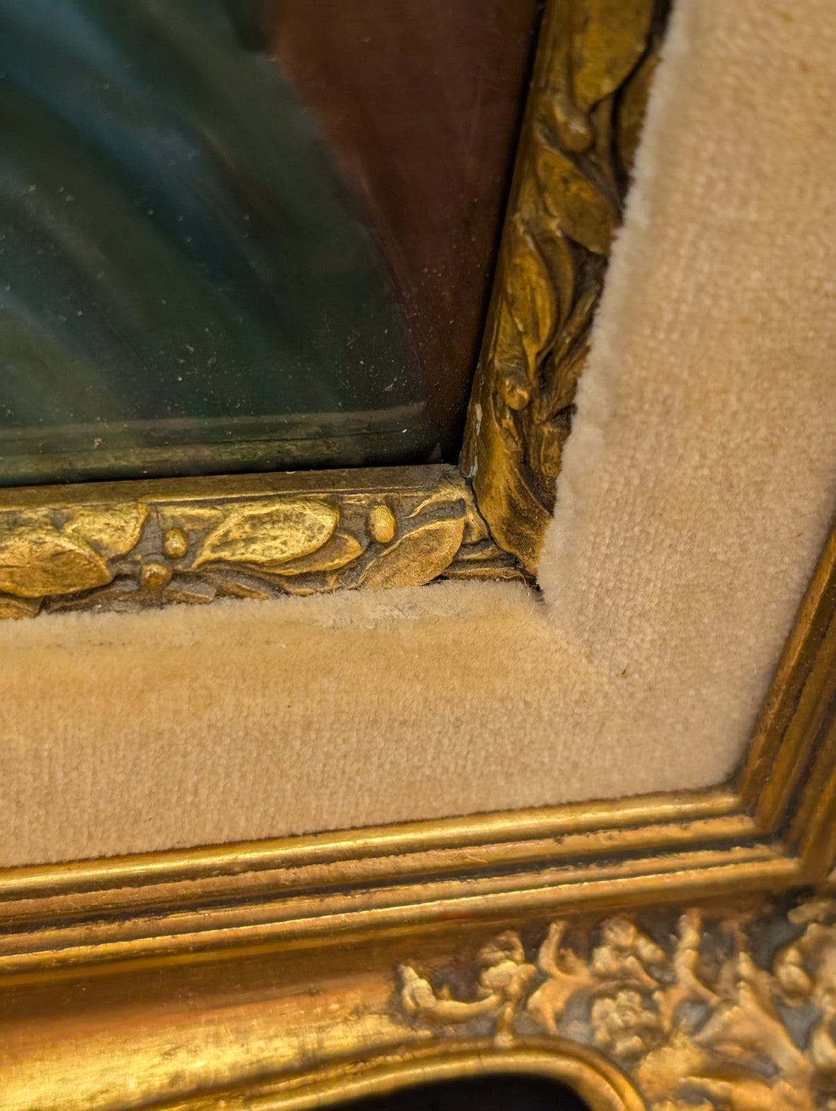 Hand Painted German Porcelain Plaque, Contemplation After Piot Gold Frame KPM ?