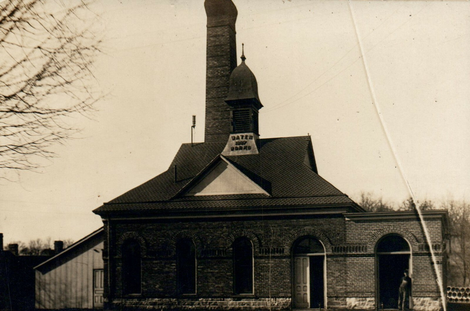 Real Photo Water Works M G Sebald Hastings MI Michigan Postcard  