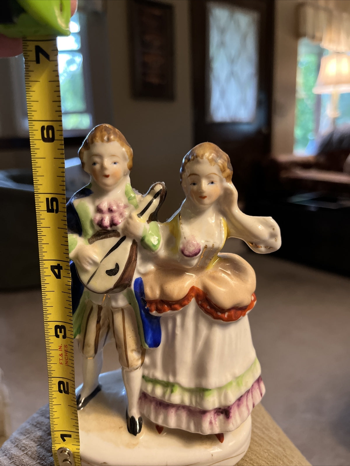 VINTAGE JAPAN MORIYAMA Figurine VICTORIAN COUPLE  Made in OCCUPIED JAPAN