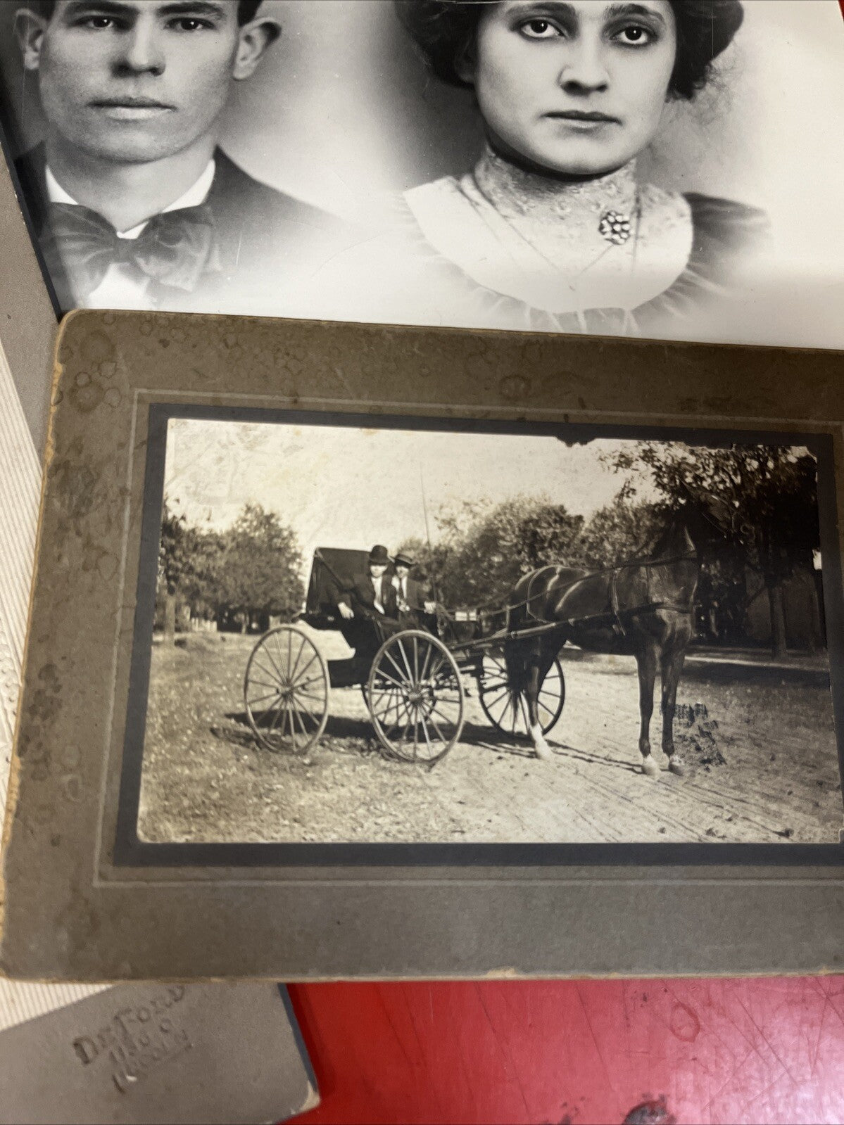 ANTIQUE 1900's ORIGINAL PEOPLE  PHOTO LOT - 3