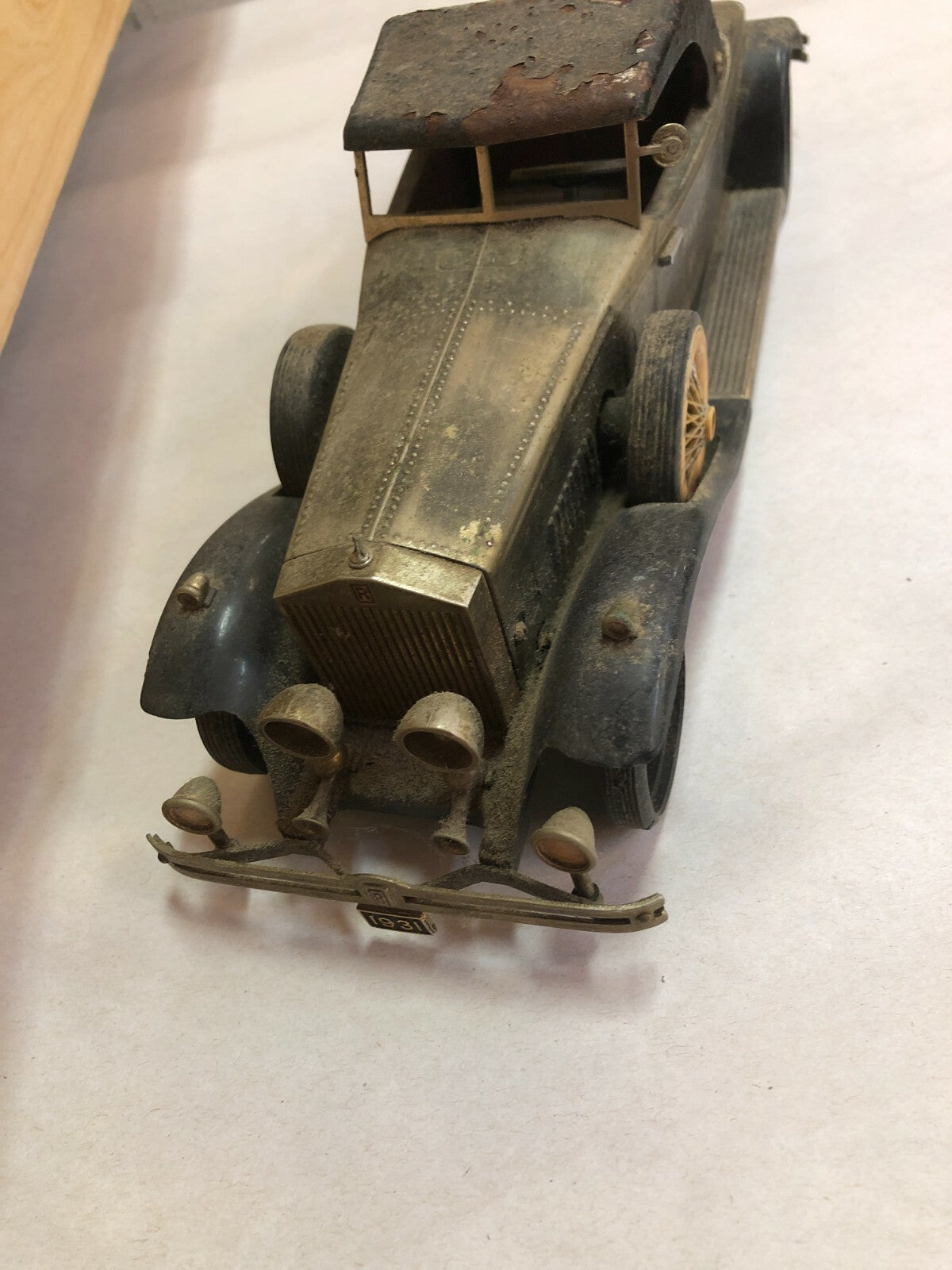 Old Vtg 1931 Rolls Royce  - Collectible Tin Car Toy Made In Japan