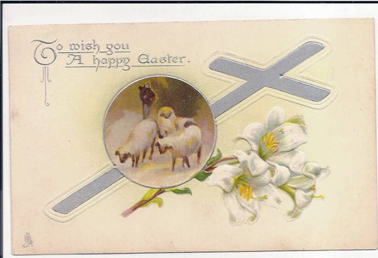 Tuck Lily Lamb Easter Postcard Series 109