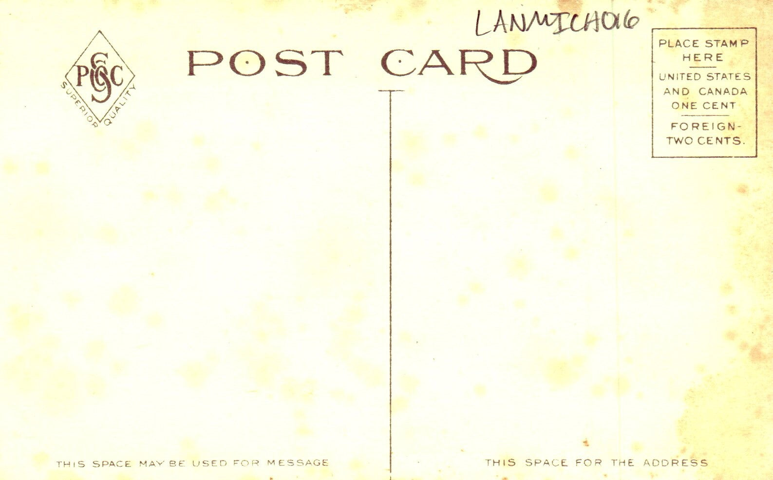 Washington Ave North from Kalamazoo Lansing MI Michigan Mich Postcard