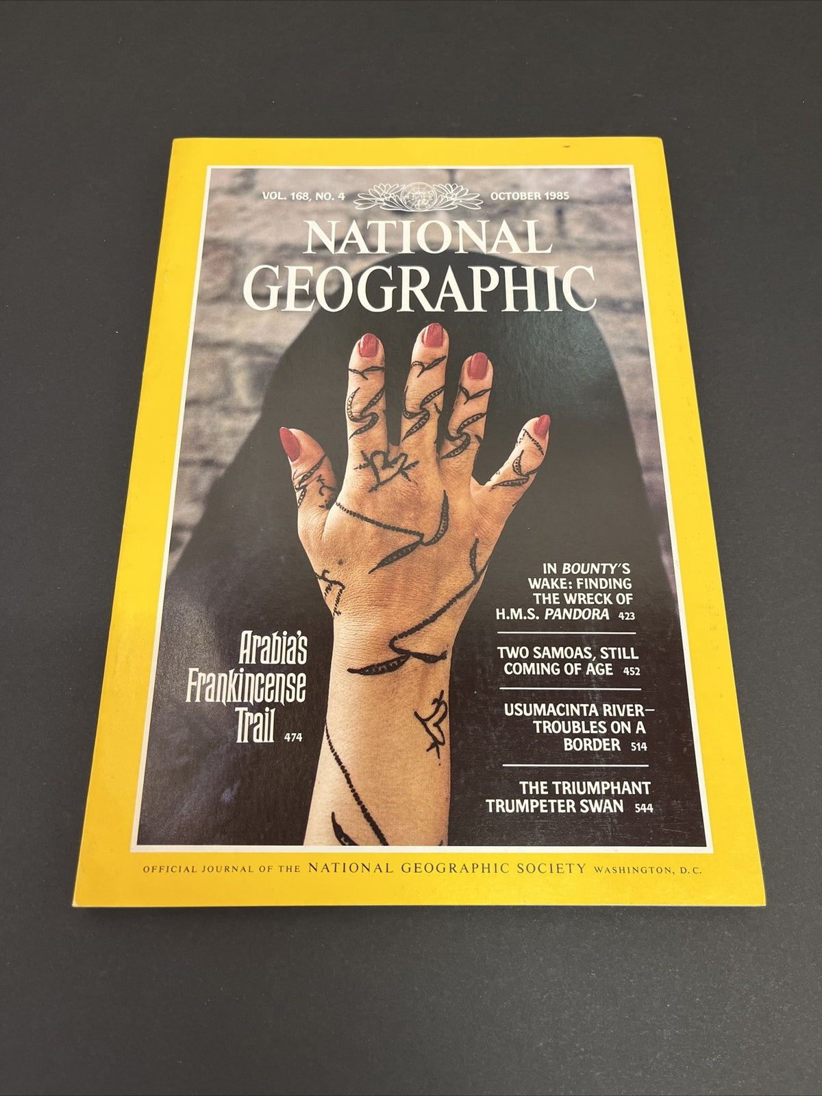 October 1985 National Geographic Arabia's Frankincense Trail