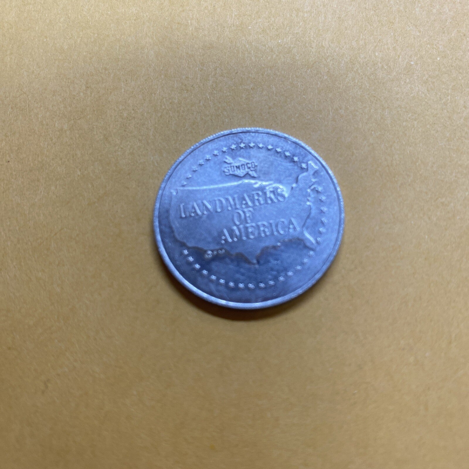 Vintage Golden Gate Bridge Sunoco Oil Commemorative Token Landmarks America Line