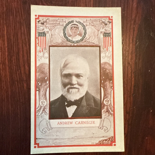 Andrew Carnegie by J I Austen Postcard Angels Trumpets c1910's *Scarce