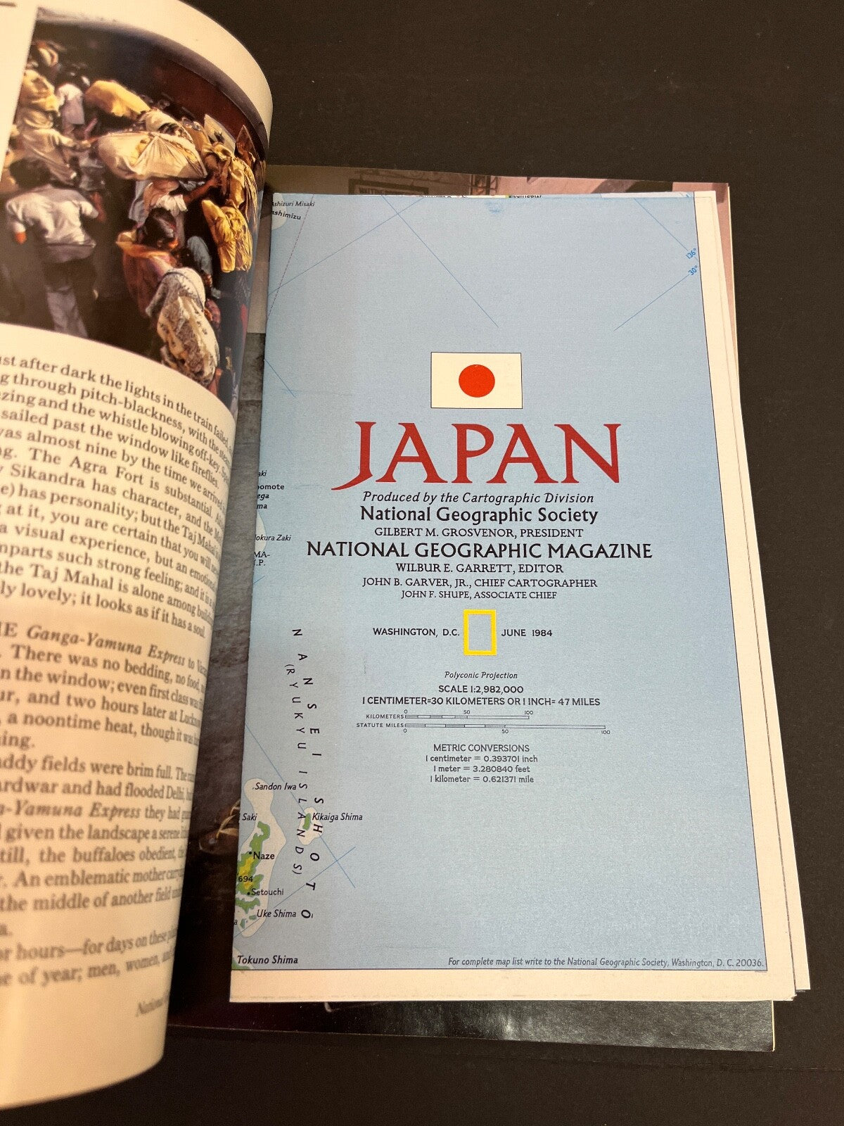 June 1984 National Geographic India Railroad Hagi Japan Revolution w/ Map Eskimo