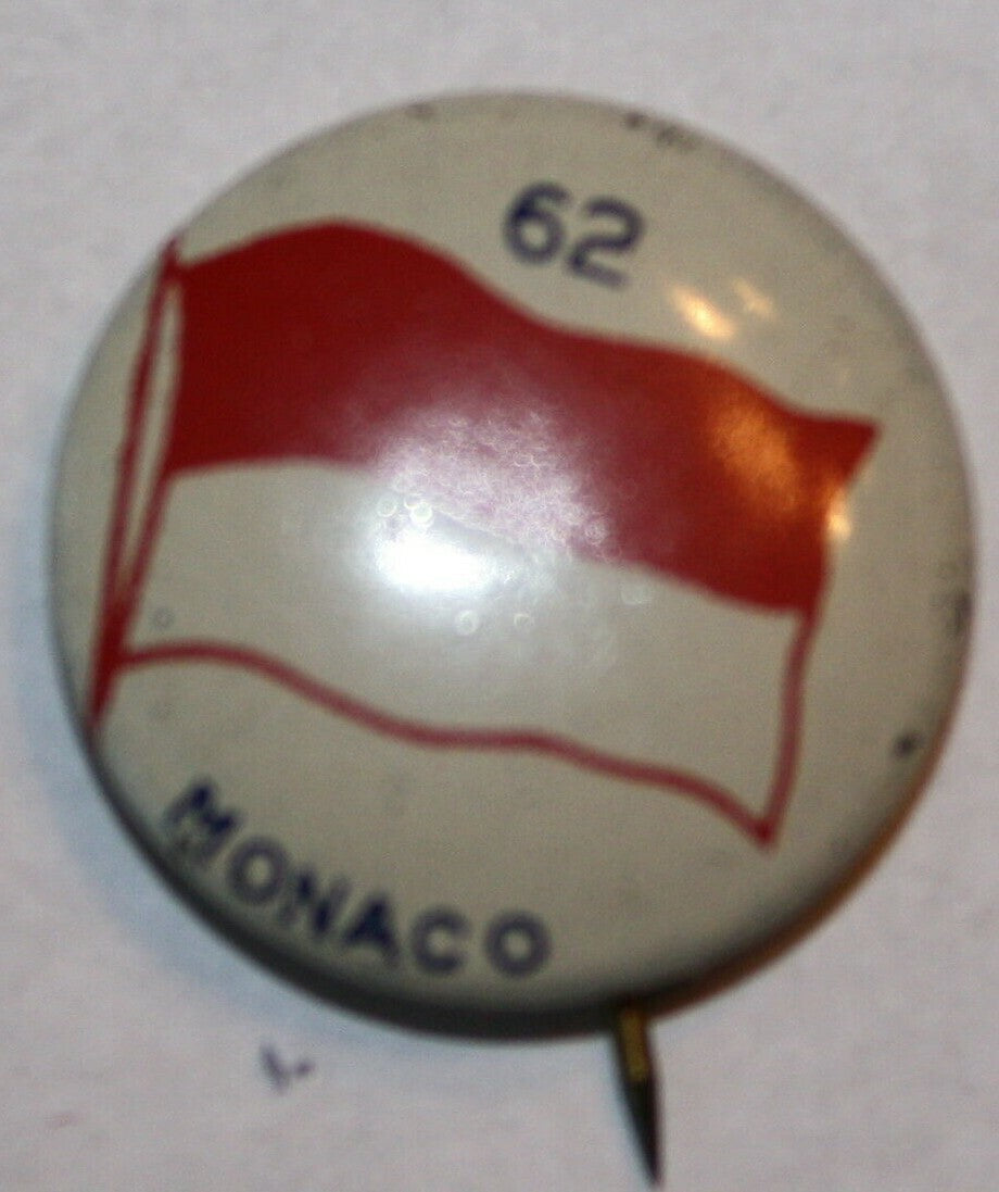Monaco 3/4" Litho Patriotic Flag Pin  #62
