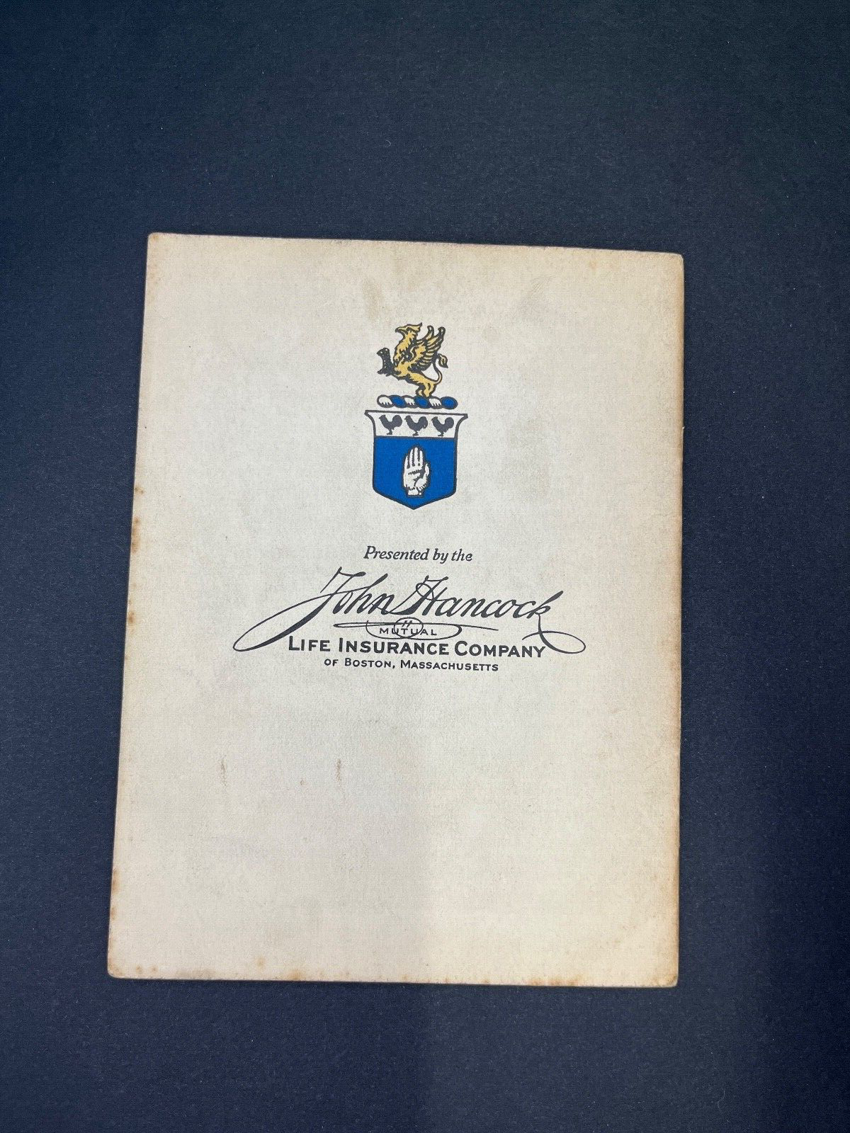 Vintage "Famous Speeches of our Presidents" John Hancock Life Insurance Ad Book