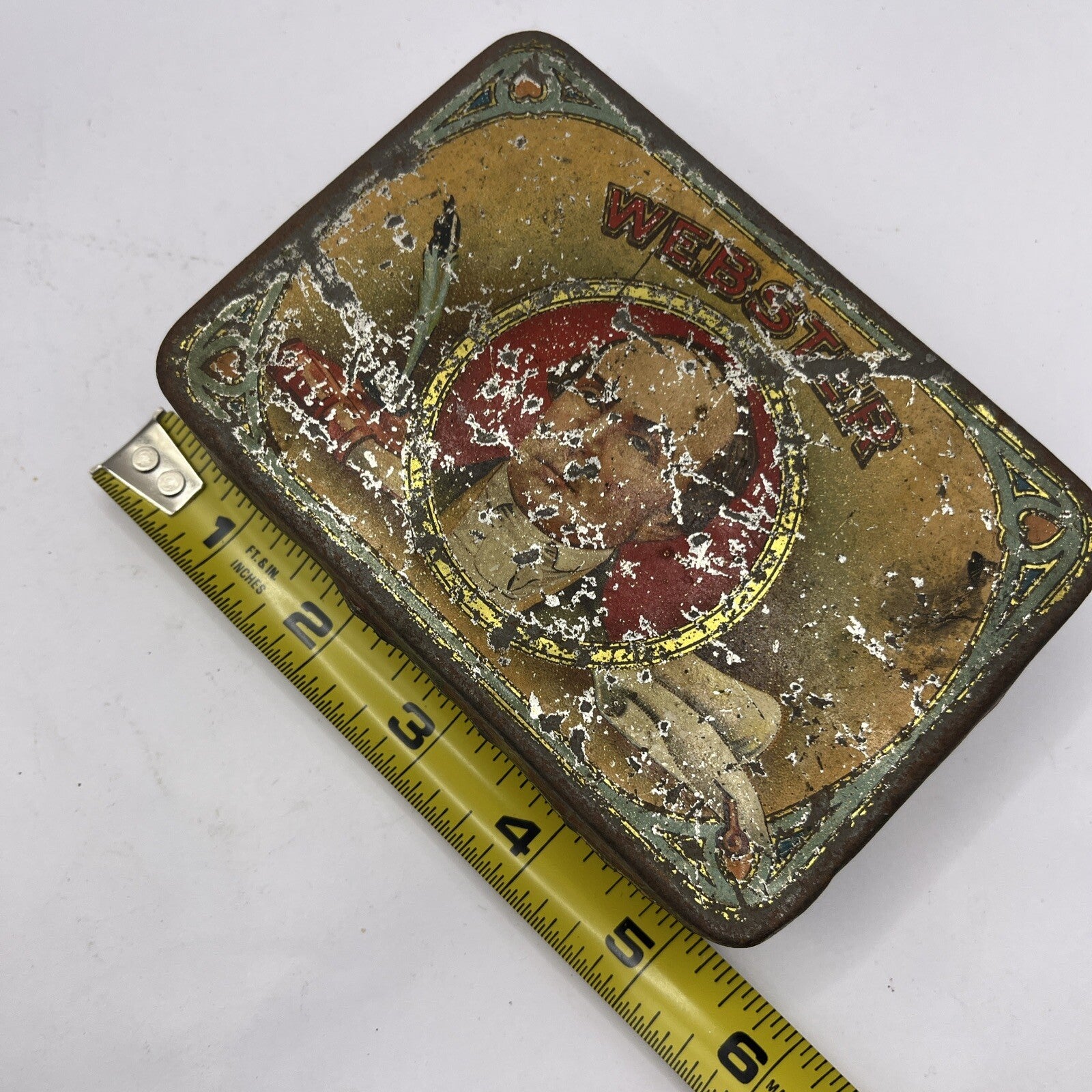 Vintage Webster Cigar Tin Box ONLY Michigan USA