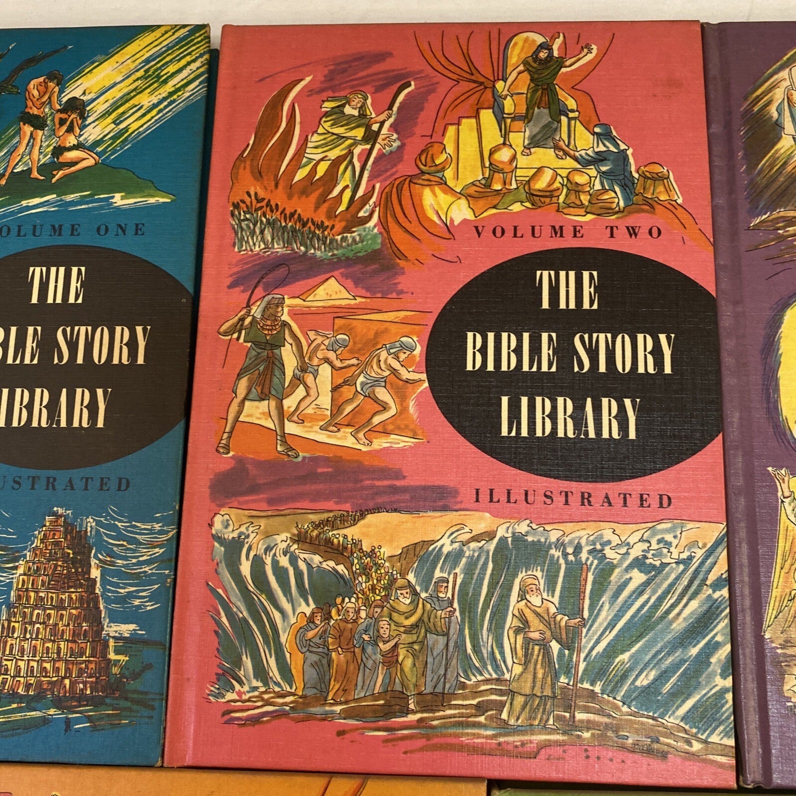 Vintage 1963 The Bible Story Library Illustrated 7 books