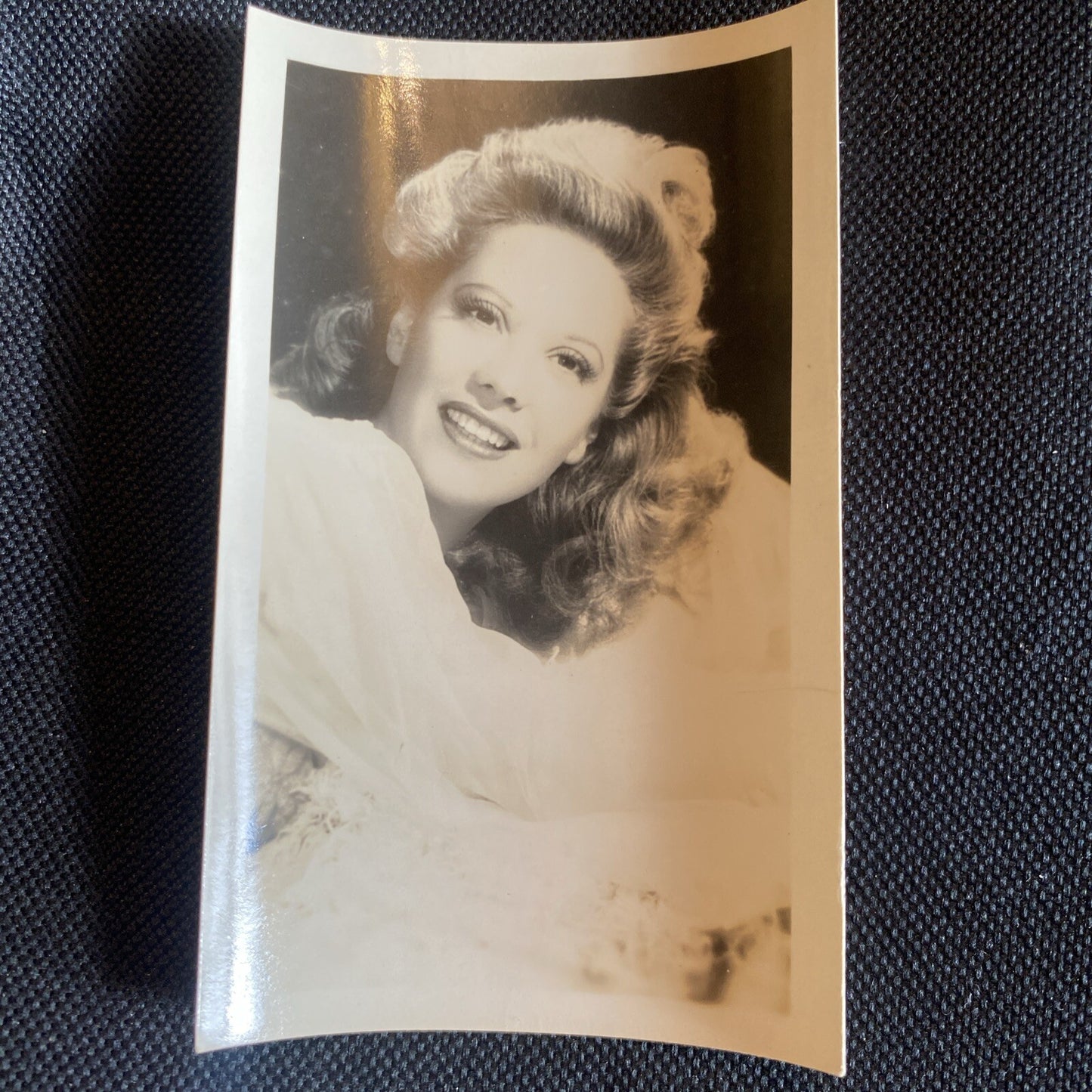 Real Photo  Dinah Shore 2.5" x 4" Hollywood Movie Star Fan Club