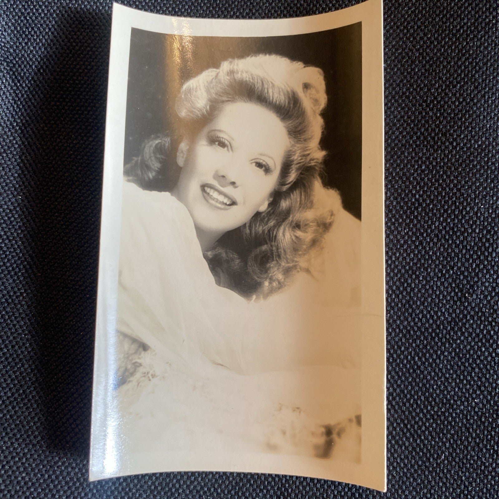 Real Photo  Dinah Shore 2.5" x 4" Hollywood Movie Star Fan Club