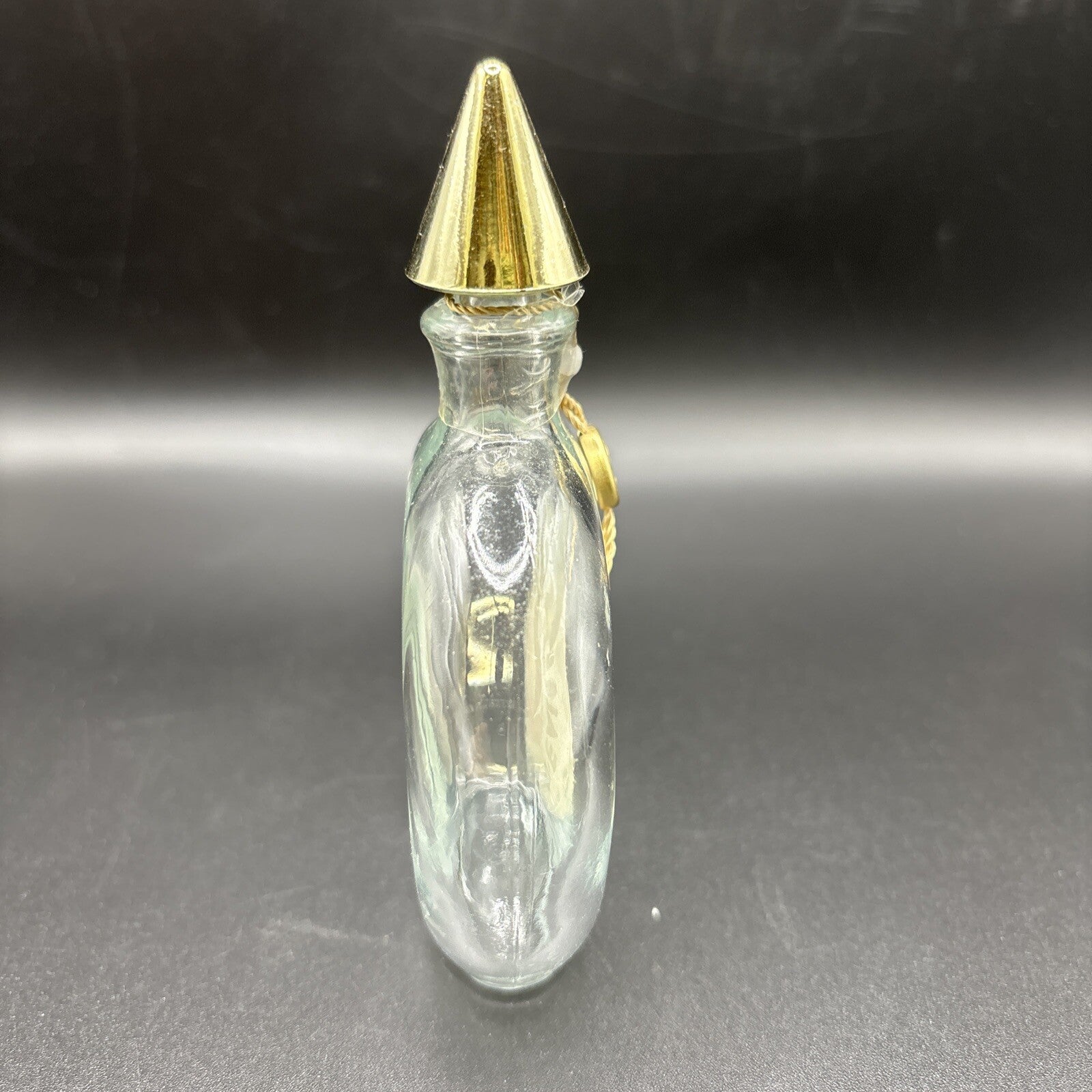 Vintage Guerlain SHALIMAR EMPTY GLASS bottle Eau De Cologne 1.7”   oz