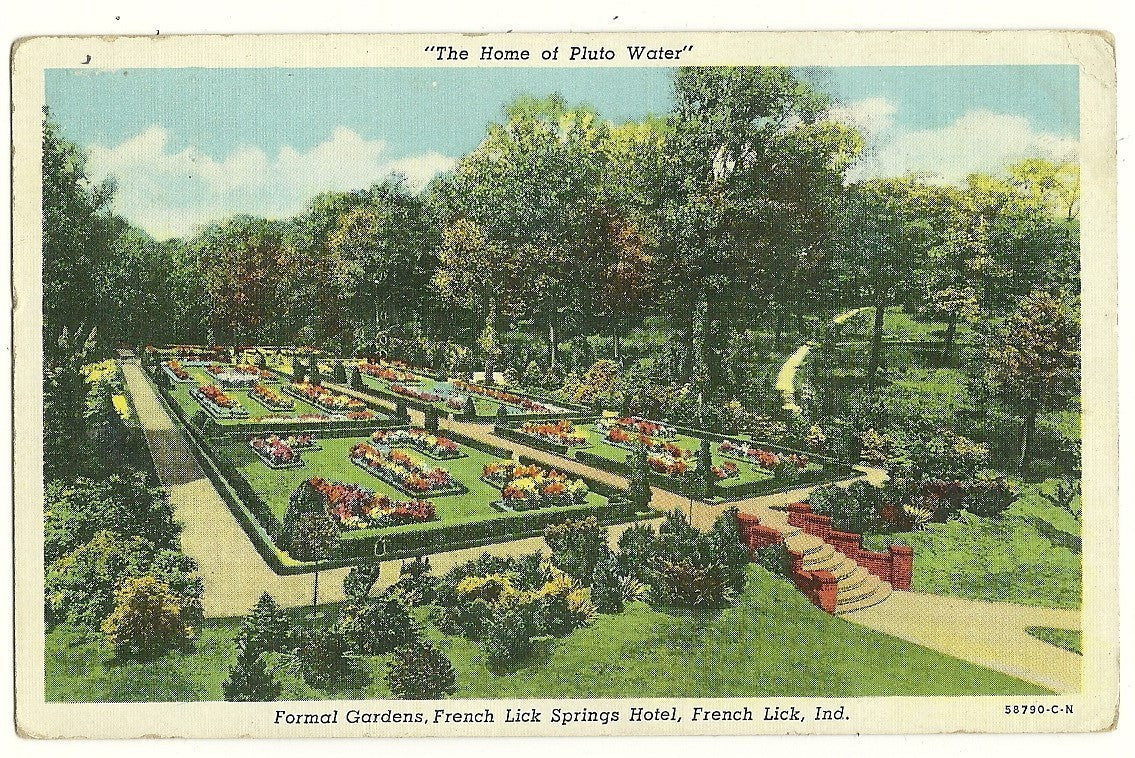Formal Gardens French Lick Springs Hotel French Lick Indiana IN Hotel Motel