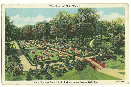 Formal Gardens French Lick Springs Hotel French Lick Indiana IN Hotel Motel