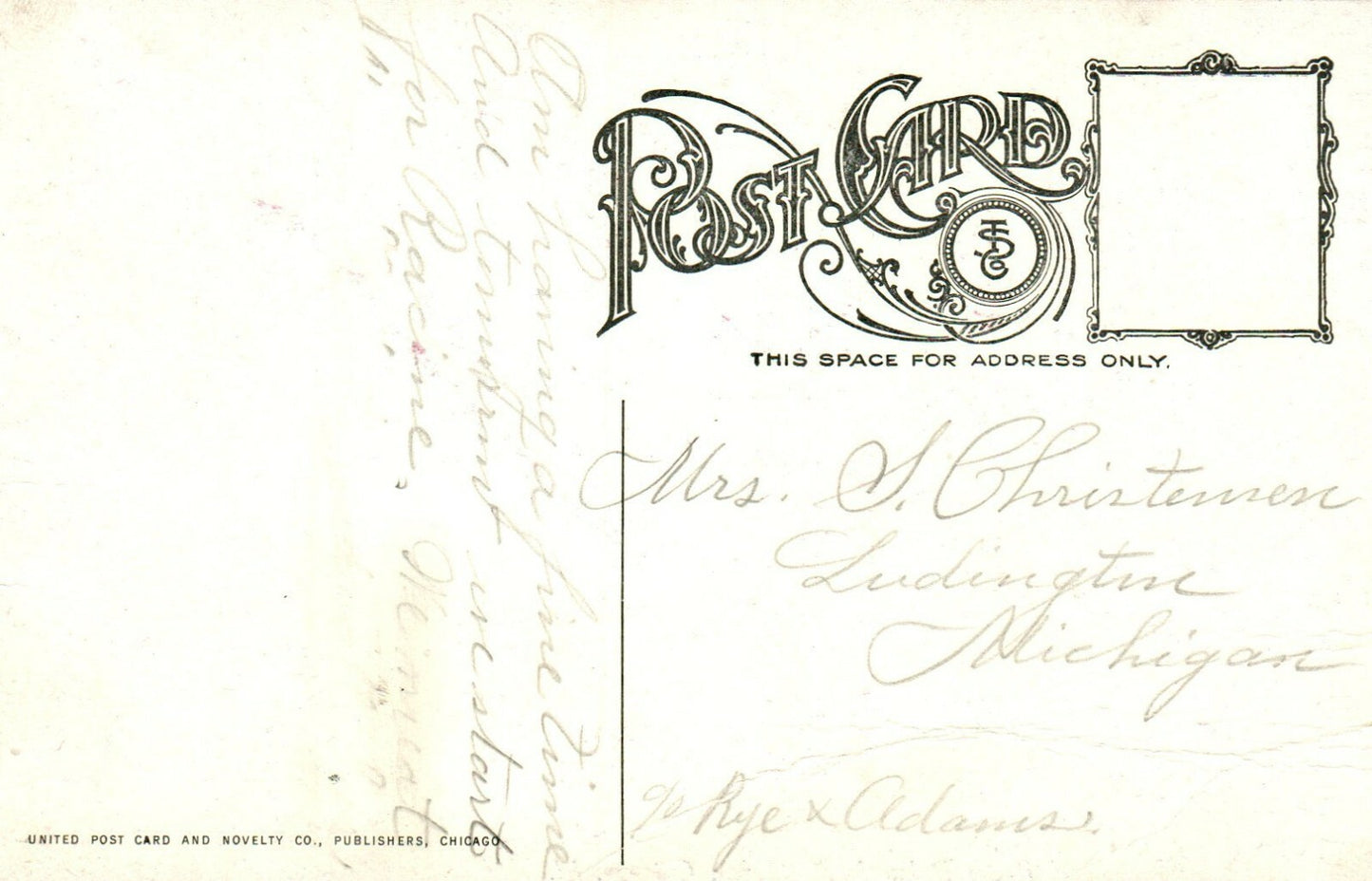 Mrs Potter Palmers Residence Street View Chicago Illinois IL Postcard