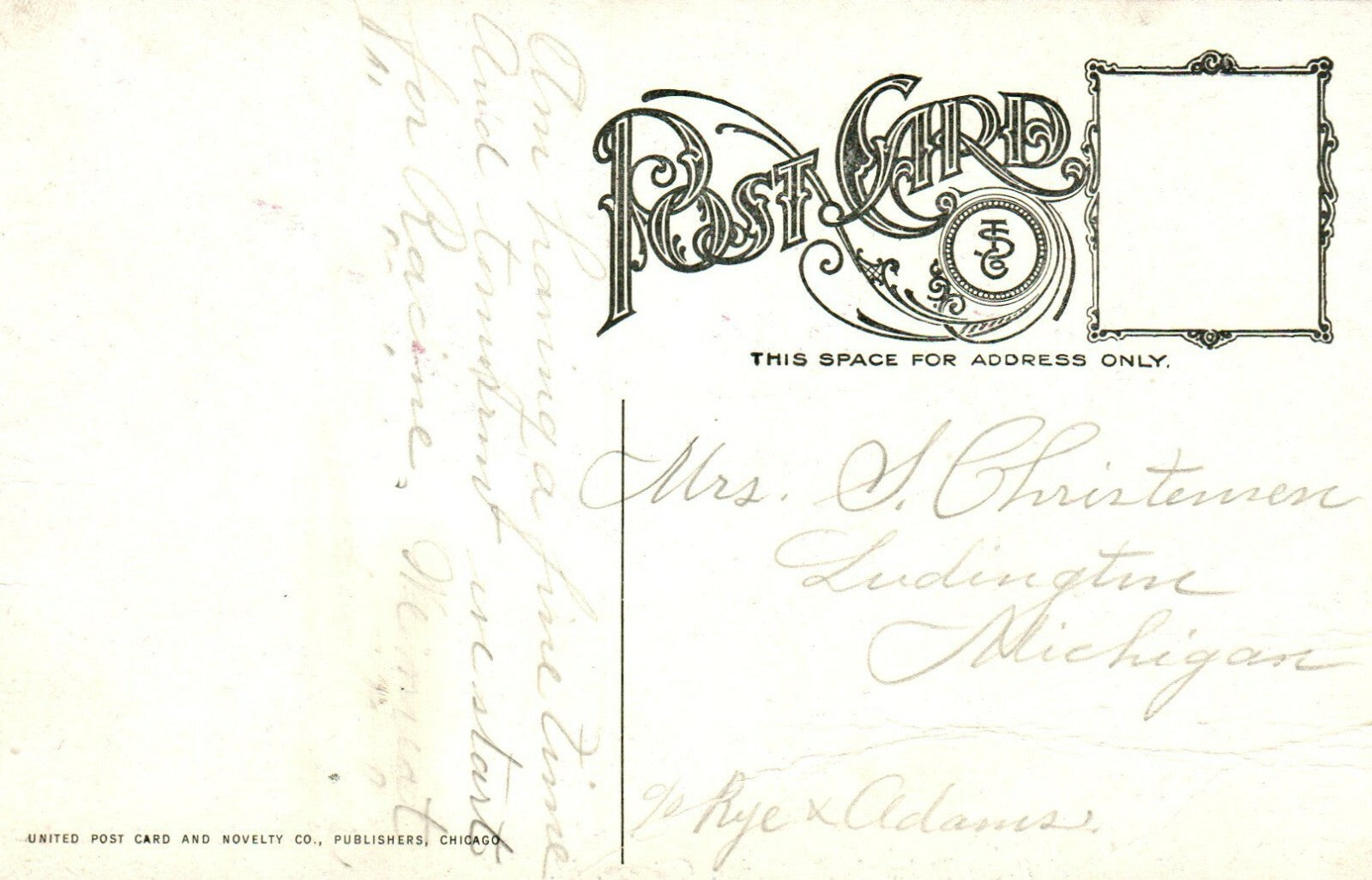 Mrs Potter Palmers Residence Street View Chicago Illinois IL Postcard