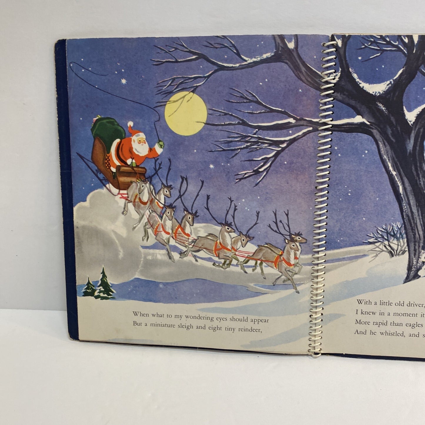 RARE VTG 1944 The Night Before Christmas Animated By Meg Wohlberg Pop Ups USA