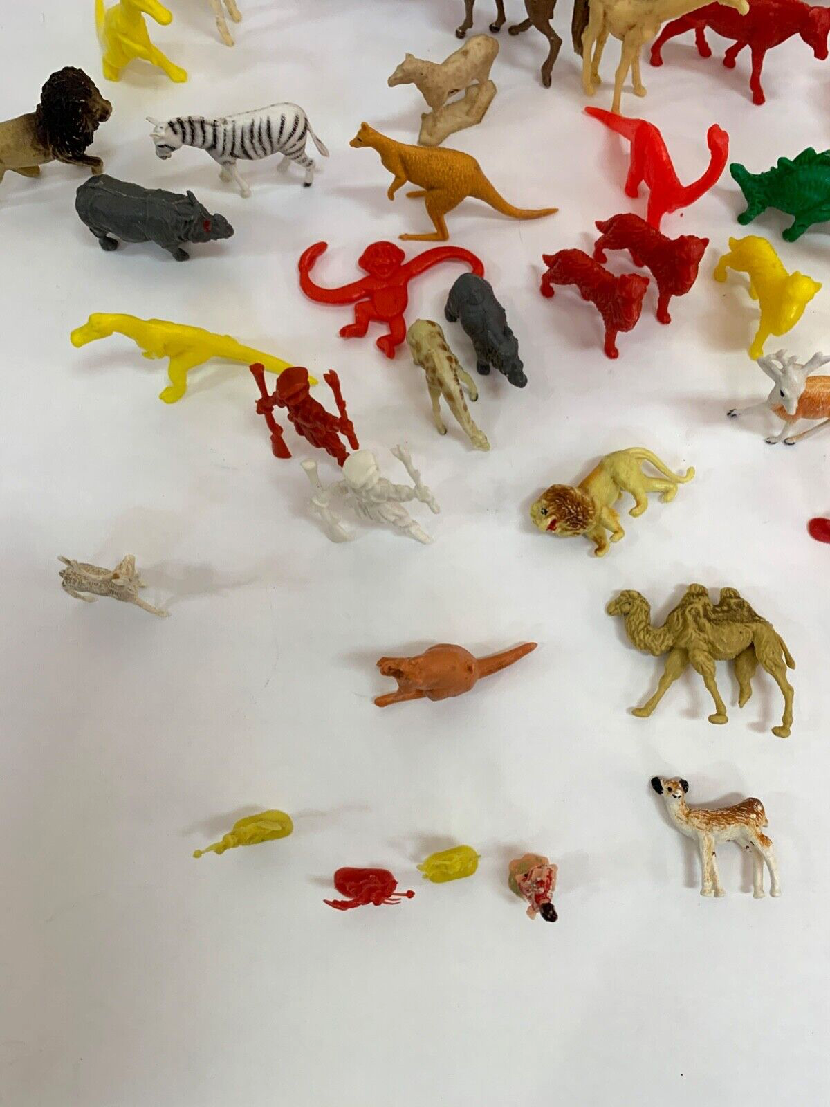 Lot of 51 Vintage Plastic Animal People and Soldier Toys