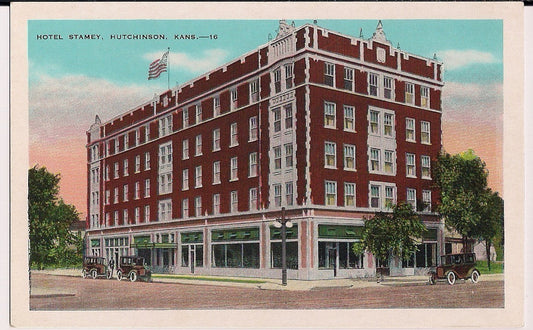 Hotel Stamey Hutchinson Kansas KS  Postcard