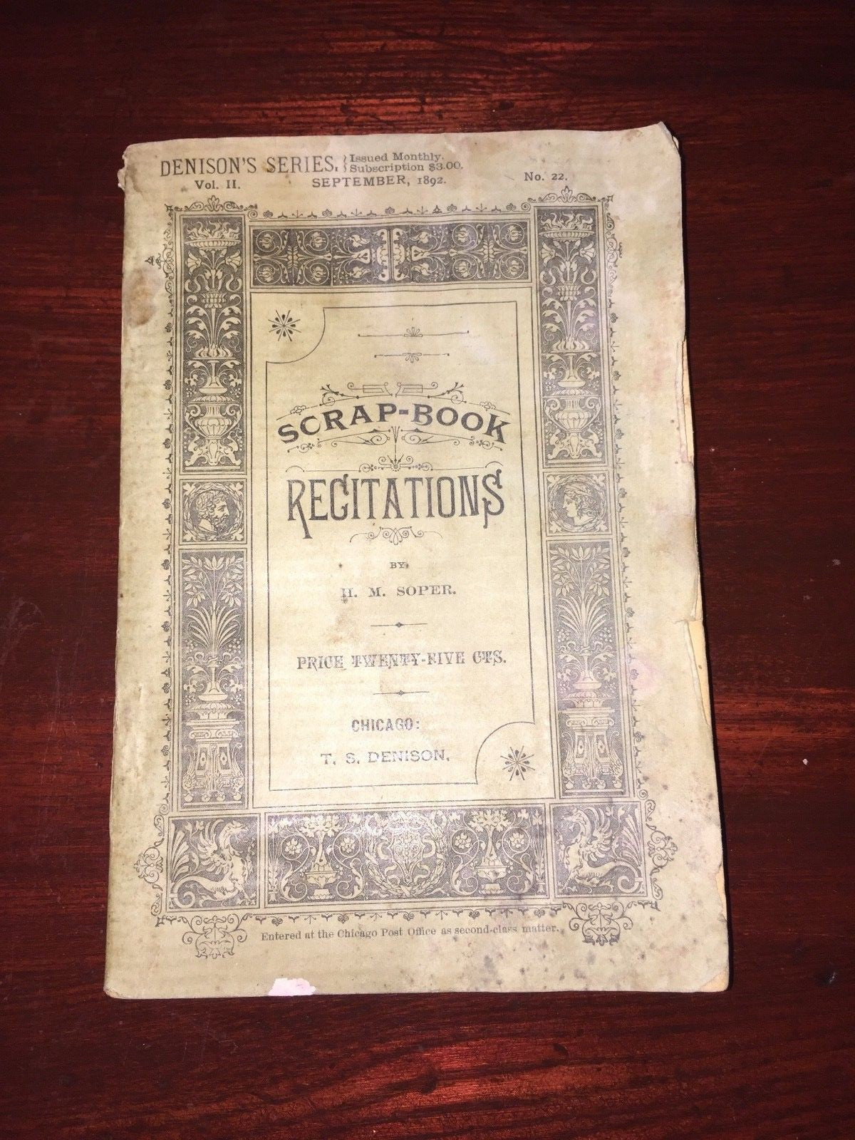 Denison's Series Scrap-Book Recitations Vol. II  Play Book