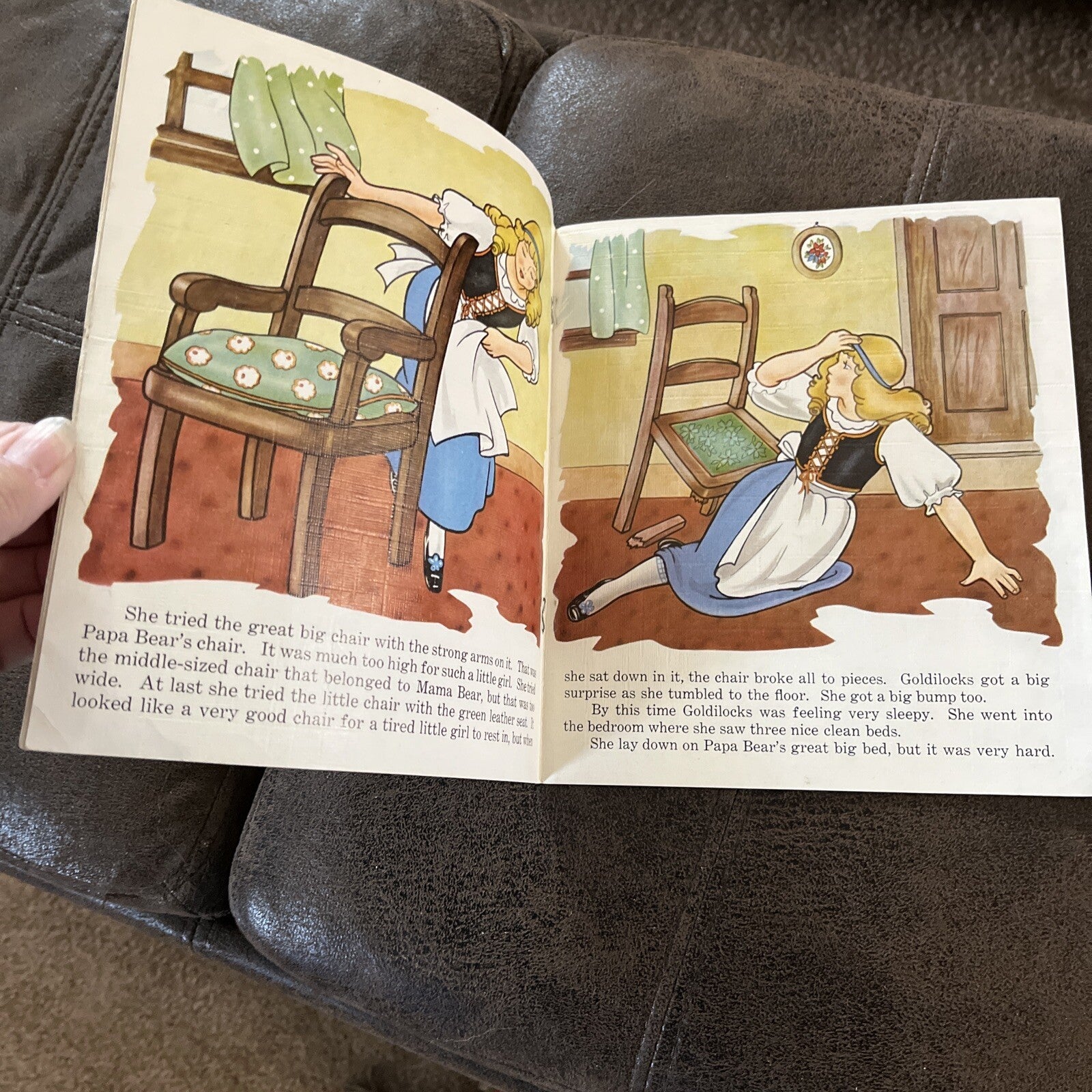 The Three Bears Cloth-Like #2362 Saalfield 1941 