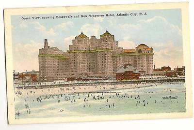 New Traymore Hotel Atlantic City NJ New Jersey Postcard