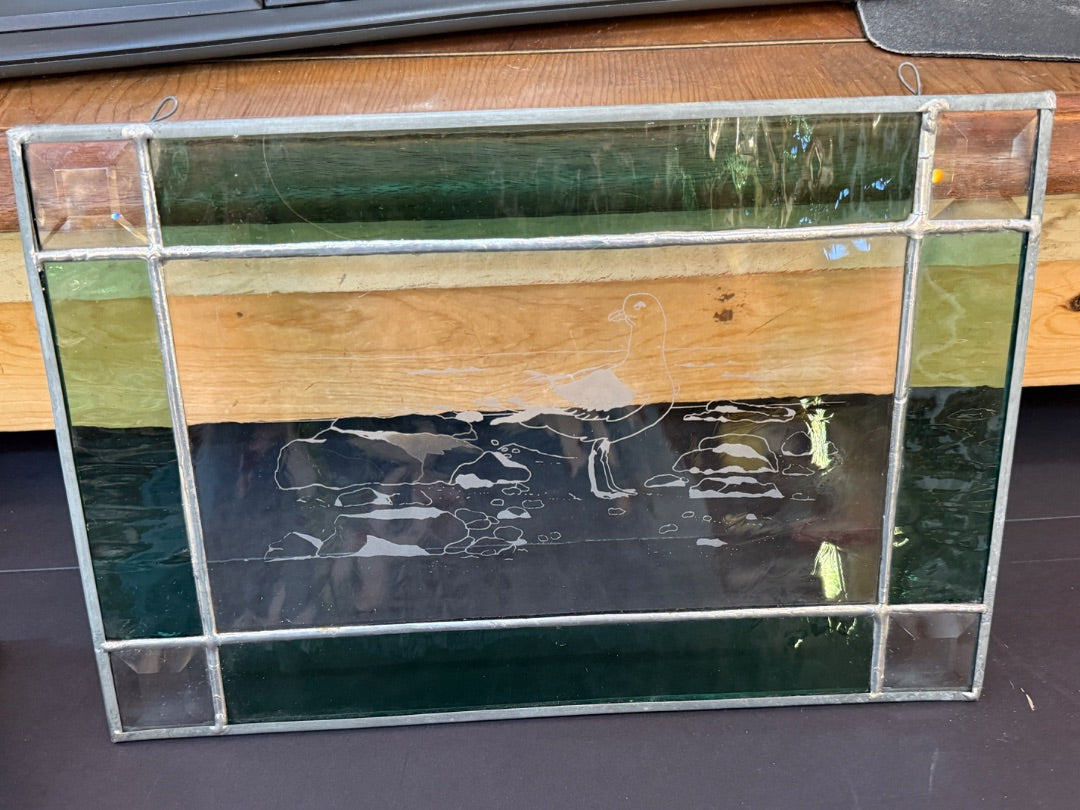 Stained Glass Bird Decor