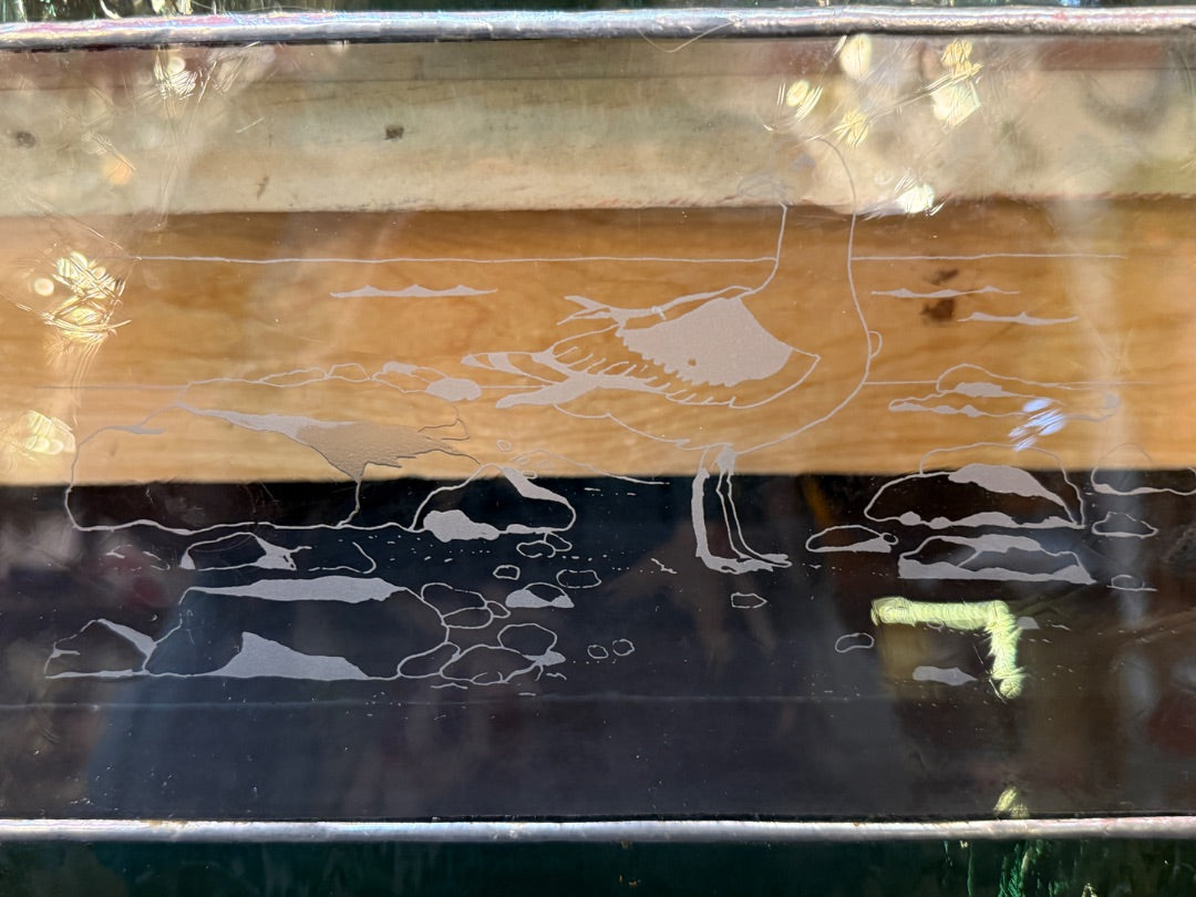 Stained Glass Bird Decor