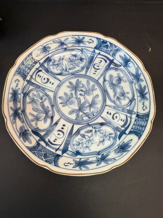 6.5” Blue Japanese Plate