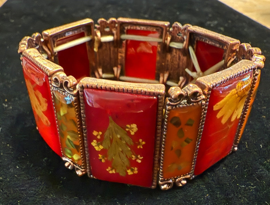 AVON Cloisonne Style Panel Bracelet